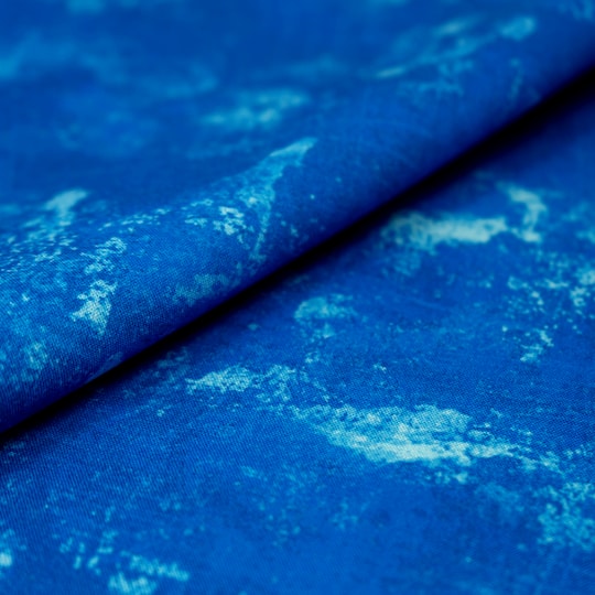 SINGER Navy Grunge Tonal Blazer Cotton Fabric